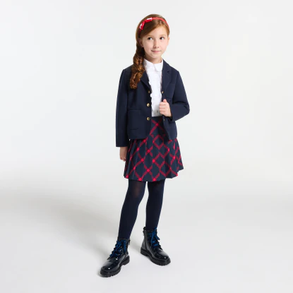 Jupe enfant fille à carreaux