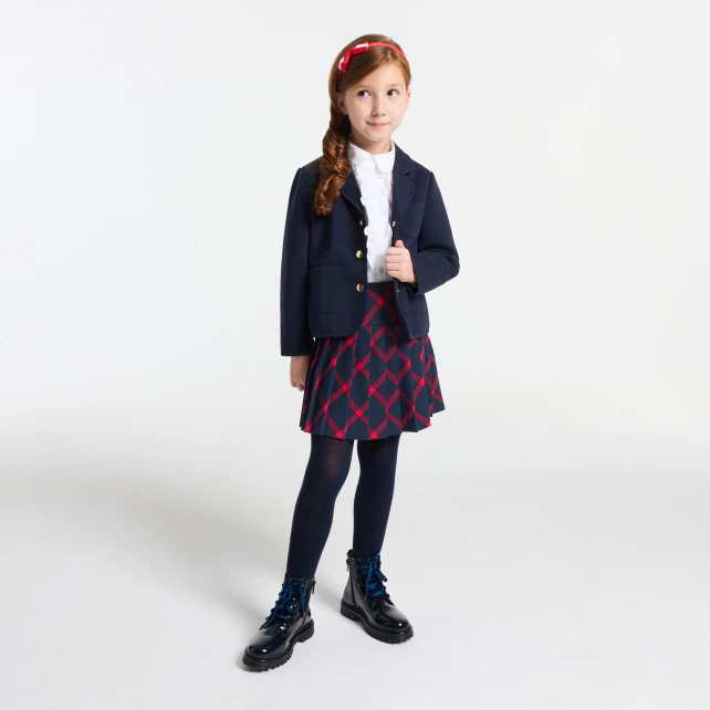 Jupe enfant fille à carreaux