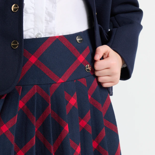 Jupe enfant fille à carreaux