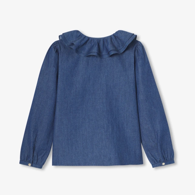Blouse enfant fille en jean léger