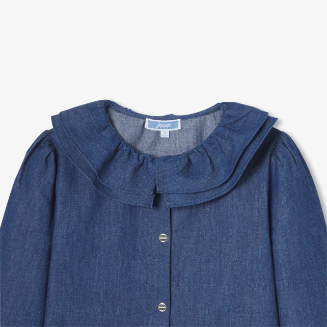 Blouse enfant fille en jean léger