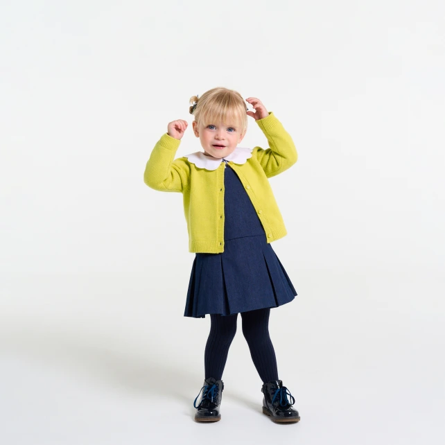 Cardigan bébé fille en laine et cachemire