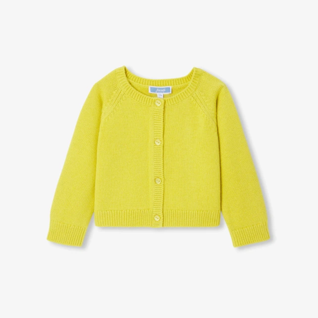Cardigan bébé fille en laine et cachemire