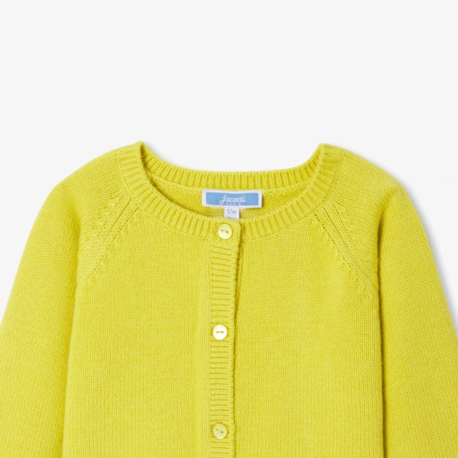 Cardigan bébé fille en laine et cachemire
