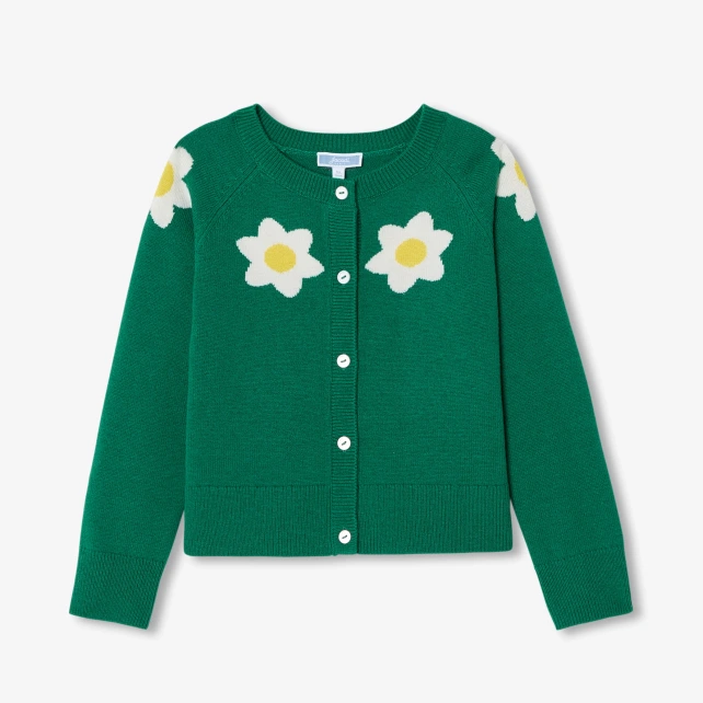 Cardigan enfant fille en laine