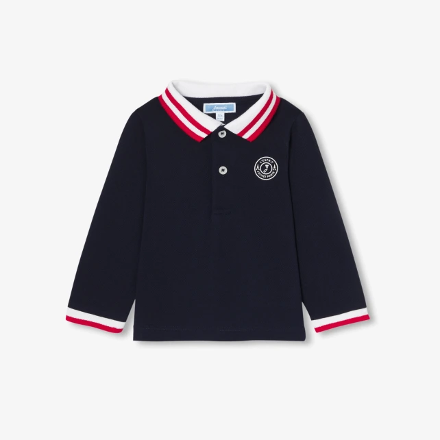 Polo bébé garçon manches longues
