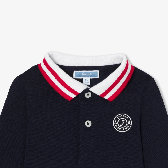Polo bébé garçon manches longues