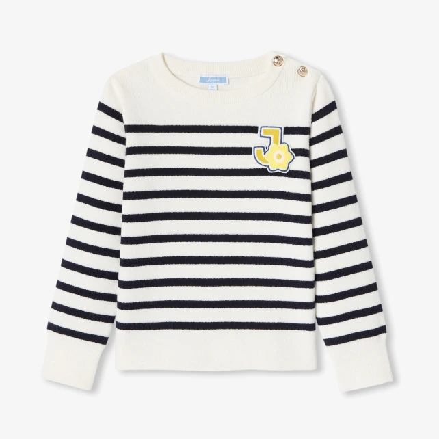 Pull enfant fille à rayures