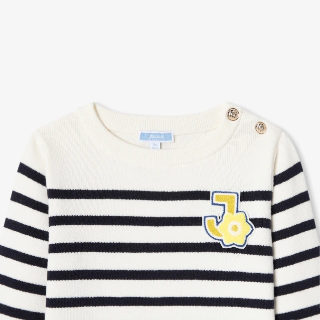 Pull enfant fille à rayures