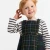 Robe chasuble bébé fille en tartan