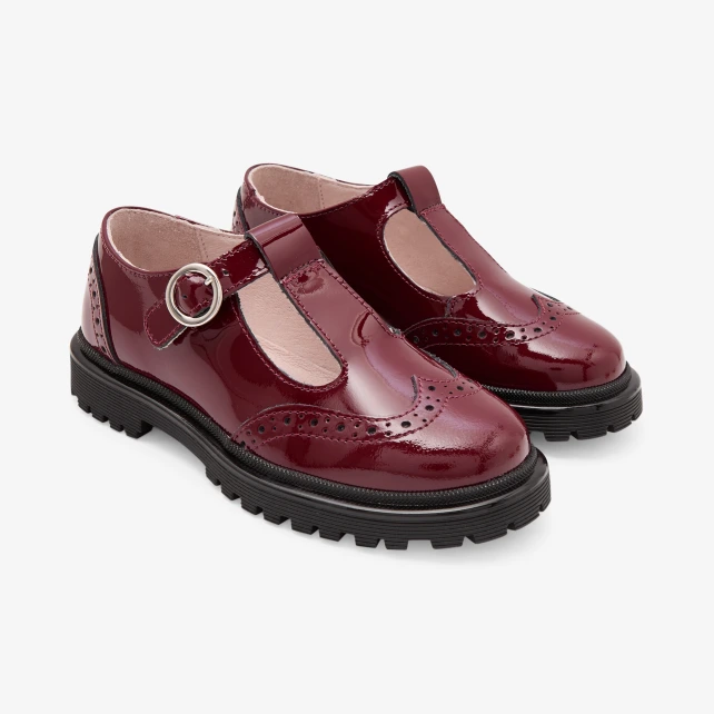 Salomés enfant fille en cuir verni