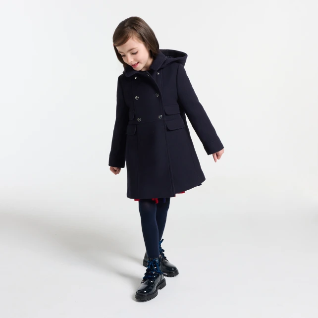 Manteau enfant fille en laine