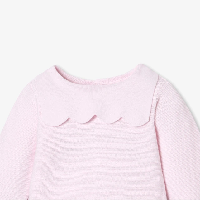 Ensemble bébé fille en coton point mousse