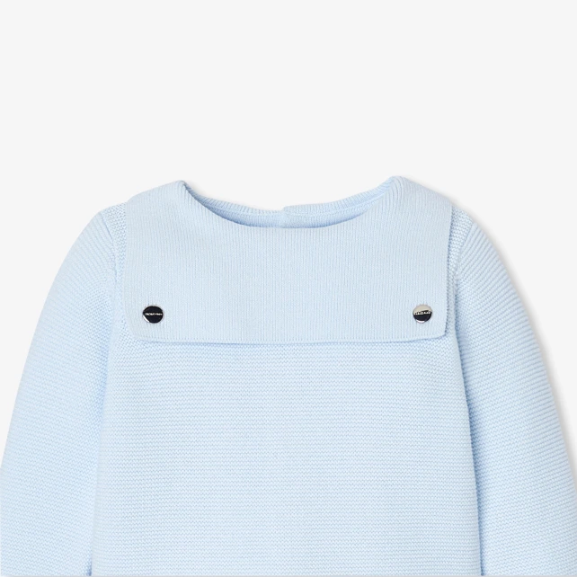 Ensemble bébé garçon en point mousse