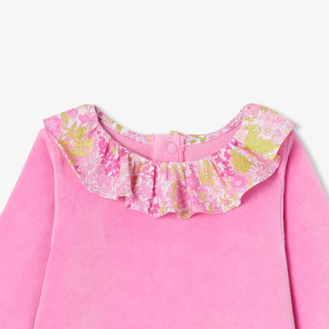 Pyjama bébé fille en velours