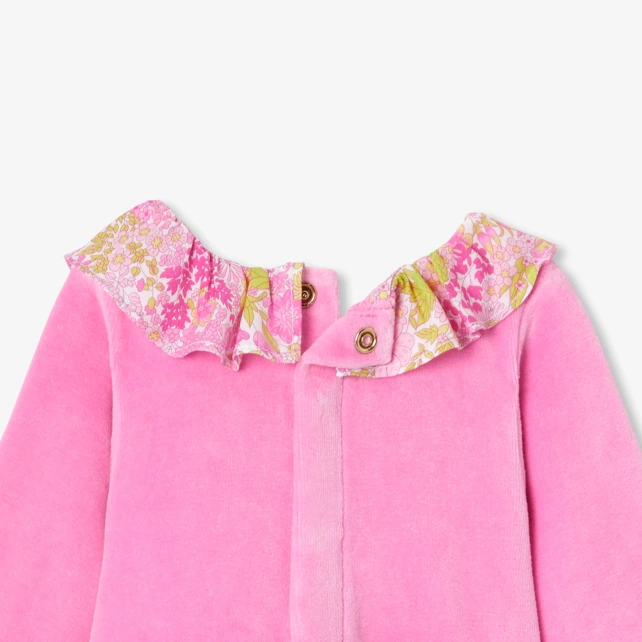 Pyjama bébé fille en velours