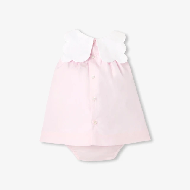 Robe bébé fille en popeline de coton