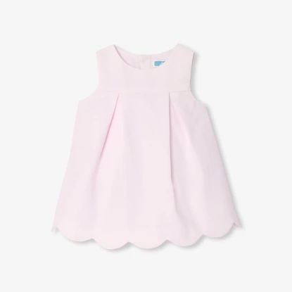 Robe bébé fille en piqué de coton sans manches