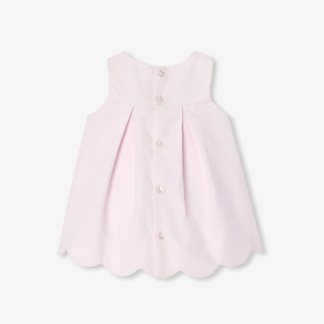 Robe bébé fille en piqué de coton sans manches