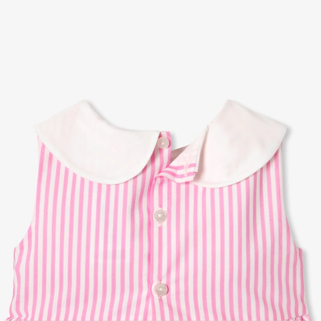 Robe sans manches bébé fille en popeline