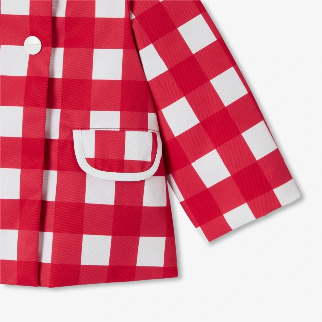Manteau paletot bébé fille en vichy
