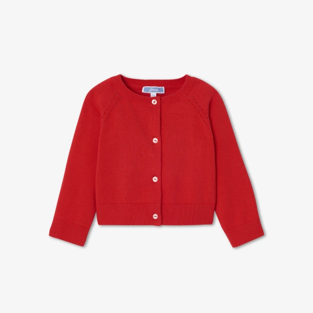 Cardigan bébé fille en coton