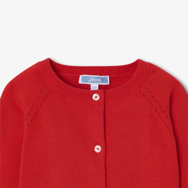 Cardigan bébé fille en coton