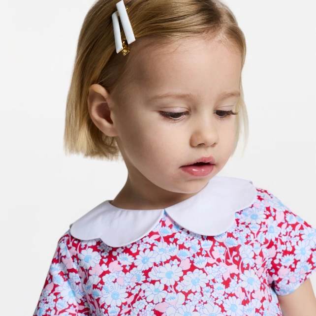Robe bébé fille en tissu Liberty