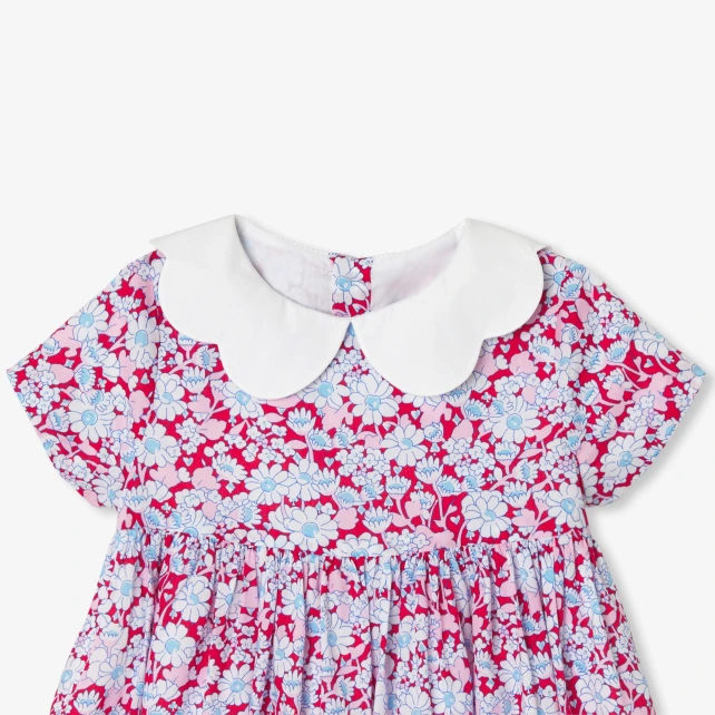 Robe bébé fille en tissu Liberty