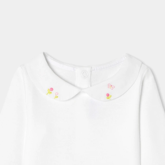 Body bébé fille en coton interlock