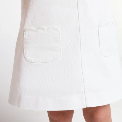 Robe chasuble bébé fille en twill