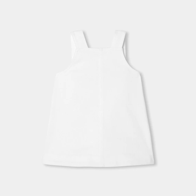 Robe chasuble bébé fille en twill