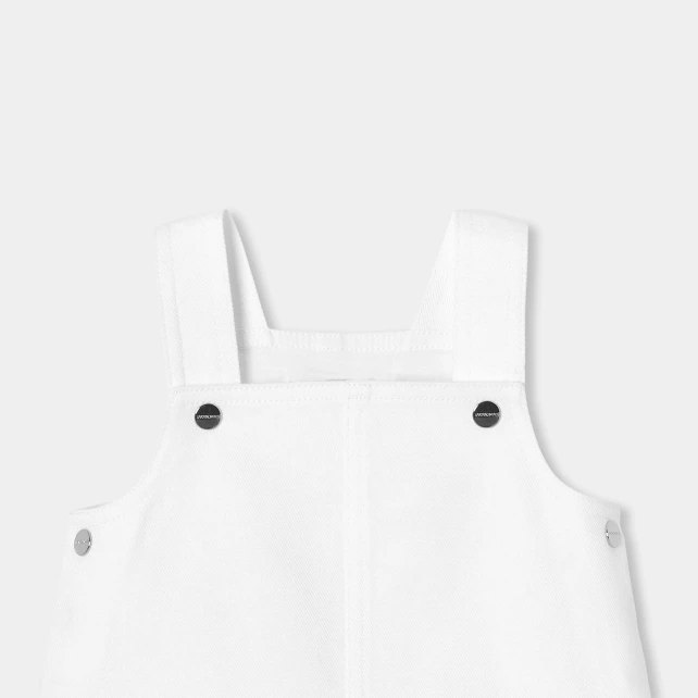Robe chasuble bébé fille en twill