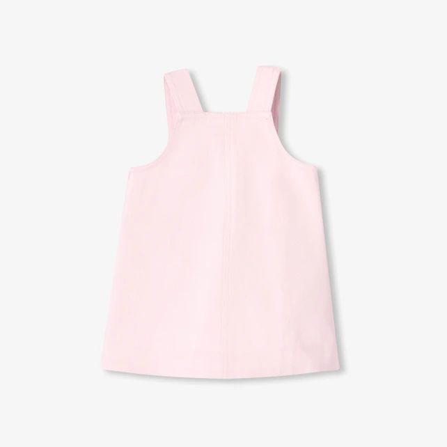 Robe chasuble bébé fille en twill