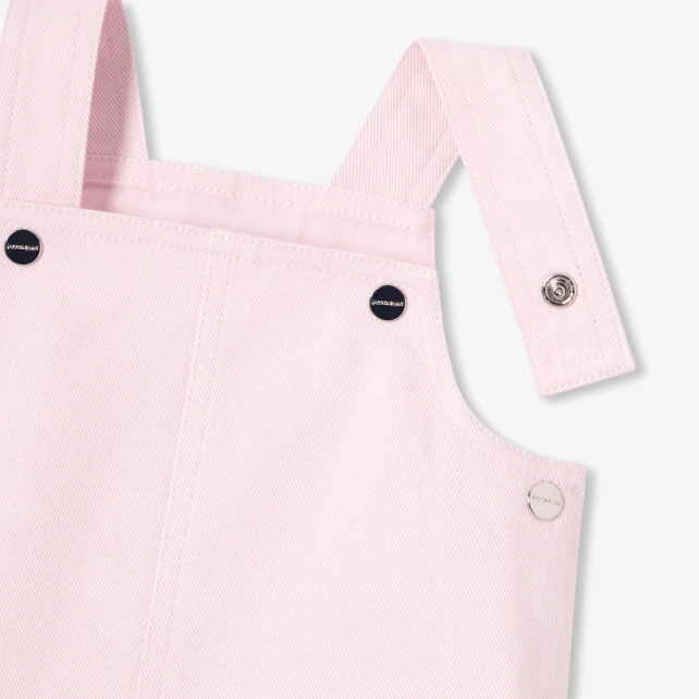 Robe chasuble bébé fille en twill