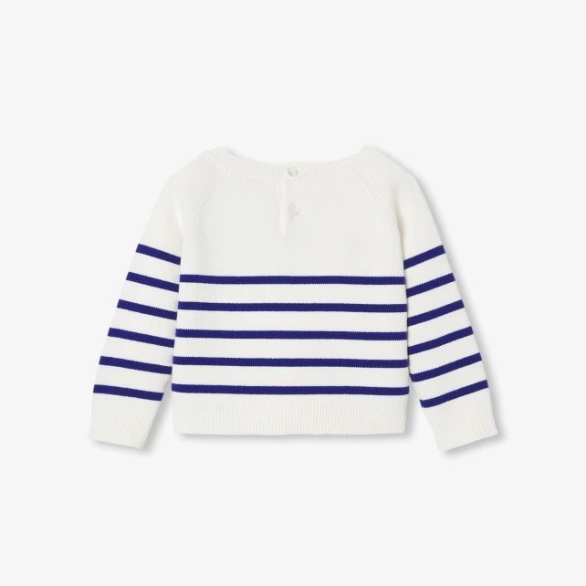 Pull marinière bébé fille en coton