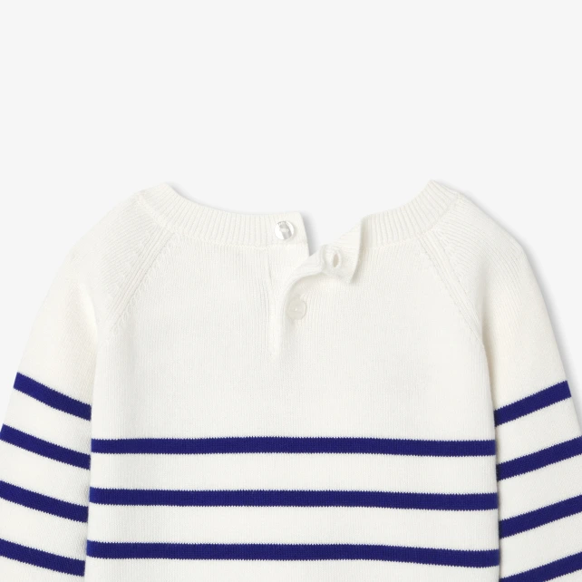 Pull marinière bébé fille en coton