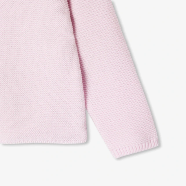 Cardigan bébé fille en point mousse