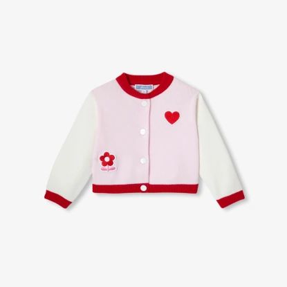Cardigan bébé fille esprit teddy