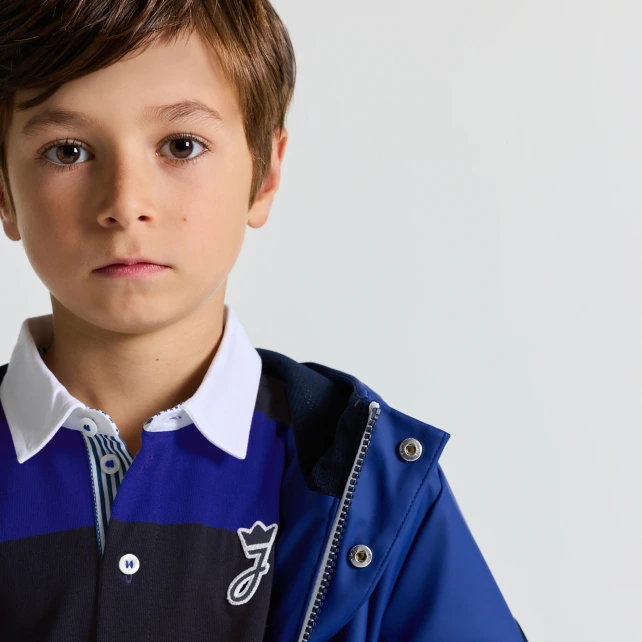 Polo rugby enfant manches longues