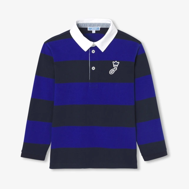 Polo rugby enfant manches longues