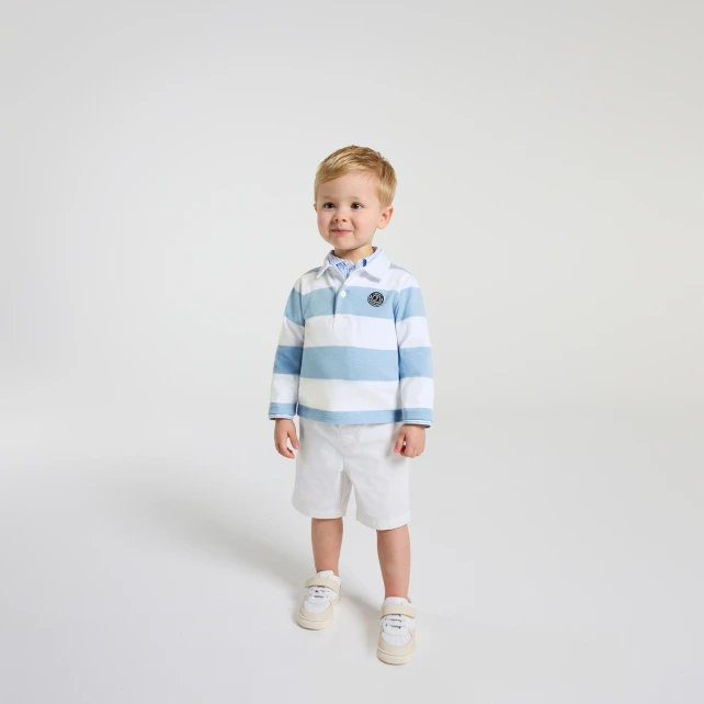 Polo bébé garçon manches longues