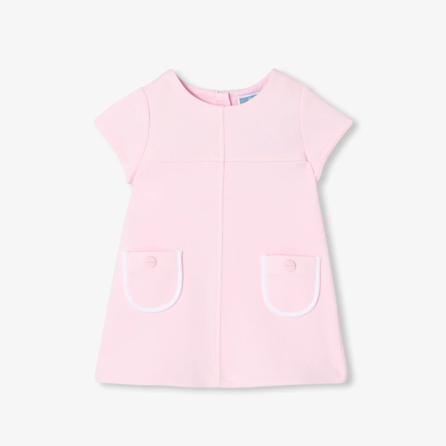 Robe bébé fille en piqué de coton