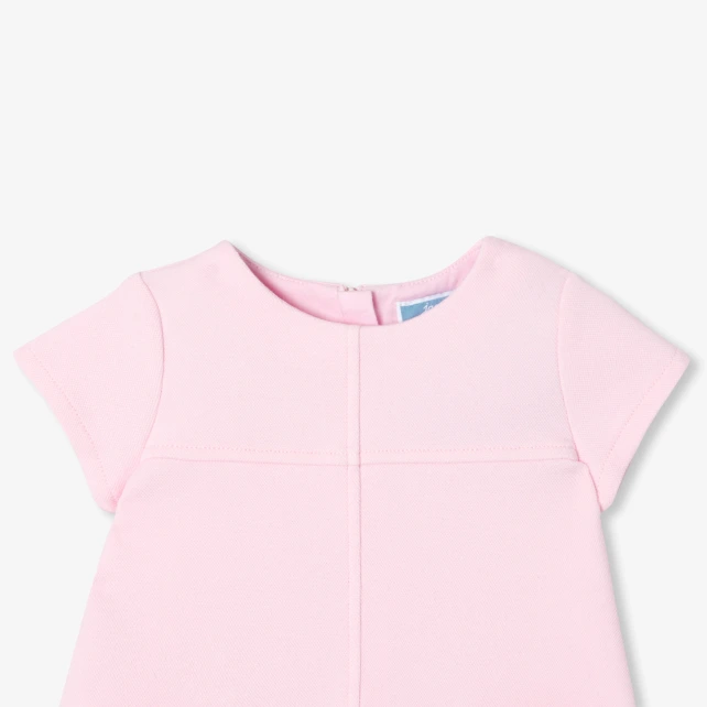 Robe bébé fille en piqué de coton
