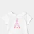 T-shirt bébé fille en coton col Claudine