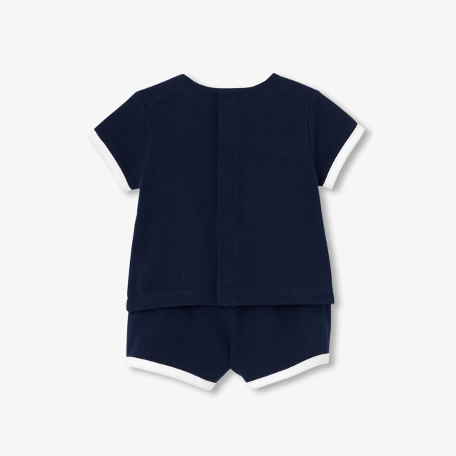 Ensemble bébé en piqué de coton