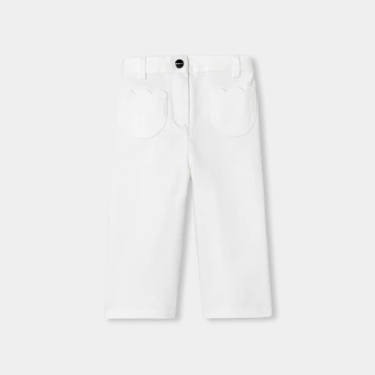 Pantalon bébé fille en sergé de coton