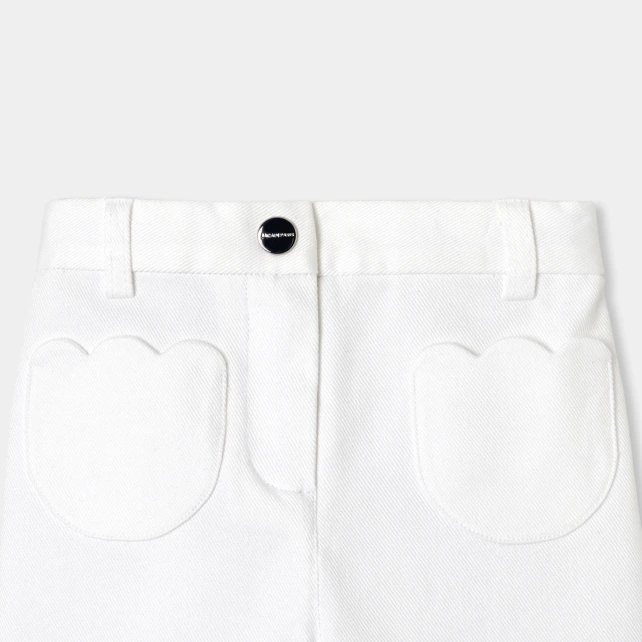 Pantalon bébé fille en sergé de coton