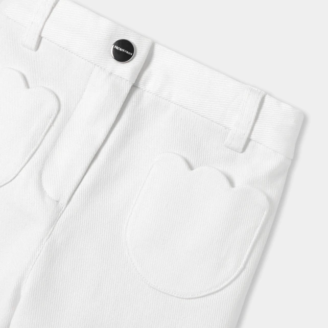 Pantalon bébé fille en sergé de coton