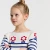 Pull marinière enfant fille en tricot jersey